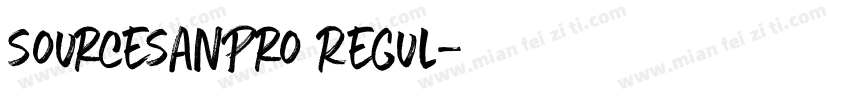 sourcesanPro Regul字体转换